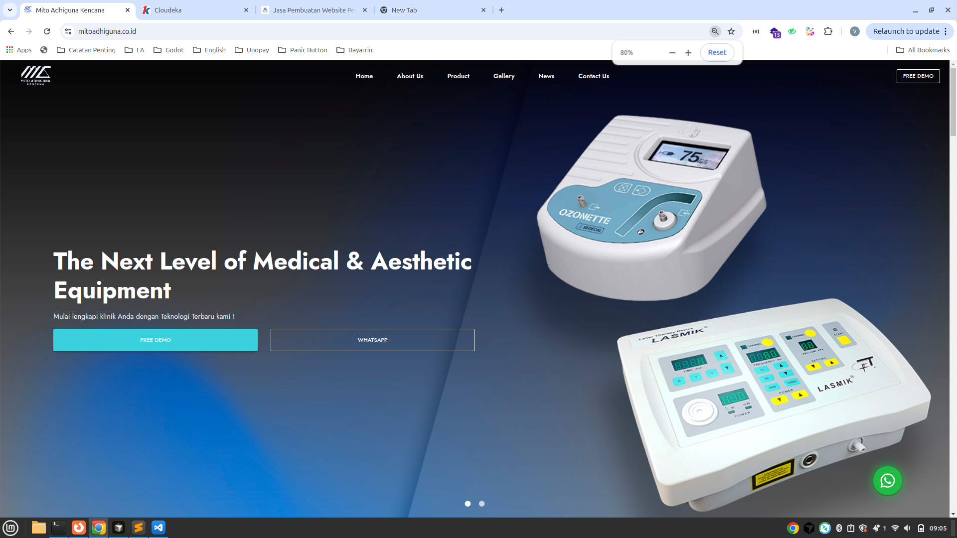 Website Mito Adhiguna - Arsitektur Konten untuk Edukasi Alat Medis